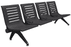 Ascend 4-Seat Beam Seater in Black Shadow