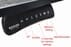 Black Adjustable Height Rectangular Front Desk