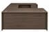 Columbia Walnut Rectangular U-Shaped Workstation, Height Adjustable L-Surface & 3 Drawers - 71