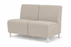 Ravenna 2- Seat Armless Sofa in Upgrade Fabric or Healthcare Vinyl