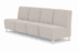 Ravenna 4 Seat Armless Sofa in Upgrade Fabric or Healthcare Vinyl