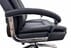 Black Top Grain Leather 500 Lbs. Capacity Desk Chair with 24
