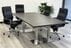 8' x 4' Modular Rectangular Conference Table w/ Steel Dual Column Bases - See Add-On Sections Below