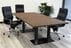 8' x 4' Modular Rectangular Conference Table w/ Steel Dual Column Bases - See Add-On Sections Below