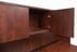 Adjustable Height Bow Front U-Shaped Desk w/Hutch in Cherry