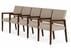 Brooklyn 5-Seater w/Center Arm in Upgrade Fabric/Healthcare Vinyl