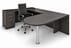 Charcoal Peninsula U-Shaped Workstation