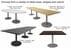 6'x4' / 8'x3' Conference Table w/Steel Disc Bases - See Other Sizes