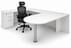 White Peninsula U-Shaped Workstation