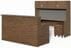Wrap-Around Custom Reception Desk w/ Right Bridge, 72