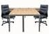 Contrasts Rustic 2-Person Workstation - 10' x 6'