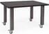 3' x 4' Rectangular Mobile Industrial Steel Leg Conference Table Add-On