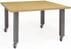 4' x 4' Rectangular Mobile Industrial Steel Leg Conference Table Add-On  