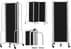 6'W x 6'H Fabric Folding Mobile Room Divider
