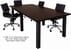 Conference Tables w/Square Black Legs In Several Colors 6' to 16' Long.  6' x 4' Size-See Other Sizes Below
