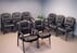 Deep Cushion Black Leather Guest Chair