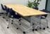 Flip & Stow Solid Wood Modular Conference Table - 48