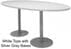 Oval Standing Height 8' Metal Disc Base Conference Table