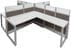 TrendSpaces Value Cubicle Series - 4 Person L-Shaped Cubicle