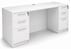 White Kneespace Credenza