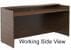 7'W Classic Custom Standing Height Reception Desk