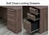 Columbia Walnut Managers L-Shaped Desk w/6 Drawers - 63