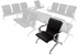 Fully Upholstered Heavyweight Beam Seating - Single Seat