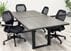 8' x 4' Sophisticate Series Electric Lift Meeting Table