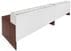 Emerge Glass Top 2-Person Reception Desk w/Drawers & LED Lights - 142