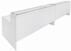 Emerge Glass Top 2-Person Reception Desk w/Drawers & LED Lights - 142