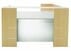 L-Shaped Glass Front Reception Desk