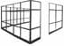 12' x 12' x 7'H Clear Glass Modular Office w/ Black Frame - Add-On Office