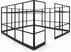 12' x 12' x 7'H Clear Glass Modular Office w/ Black Frame - Starter Cubicle