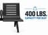 Ascend 3-Seat Beam Seater in Black Shadow