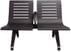 Ascend Steel Public Seating Series - 2-Seat Beam Seater in Black Shadow