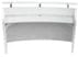 Modern High Gloss White Curved Reception Desk