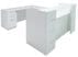 U-Shaped Glass Front Reception Desk