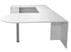 White Peninsula U-Shaped Workstation