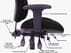 24 Hour Multi-Shift Black Fabric Ergonomic Chair w/Adjustable Sliding Seat Depth - 400 lb. Capacity!