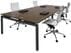 4-Person Collaborative Open Office Benching Workstation w/66