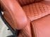 400 lbs. Cap. Cowhide Leather Executive Chair with Diamond Stitching in Terra Cotta Brown
