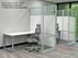 6' Long White Office Panel Wall Set with 36