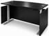 Black Adjustable Height Bow Front Desk