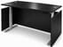Black Adjustable Height Rectangular Front Desk