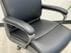 Black Leather Office Chair w/ Charcoal Accents