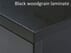 Black Rectangular Executive Desk w/6 Drawers