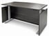 Charcoal Adjustable Height Bow Front Desk
