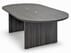 8' Charcoal Oval Racetrack Conference Table