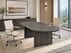 8' Charcoal Oval Racetrack Conference Table