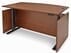 Cherry Adjustable Height Bow Front Desk